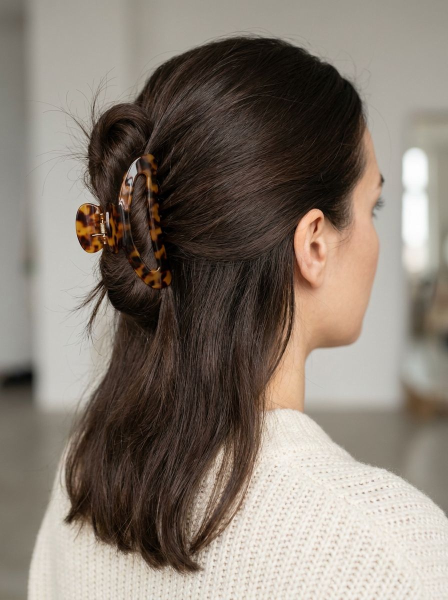 Claw Clip Twist - Frisuren für fettige Haare